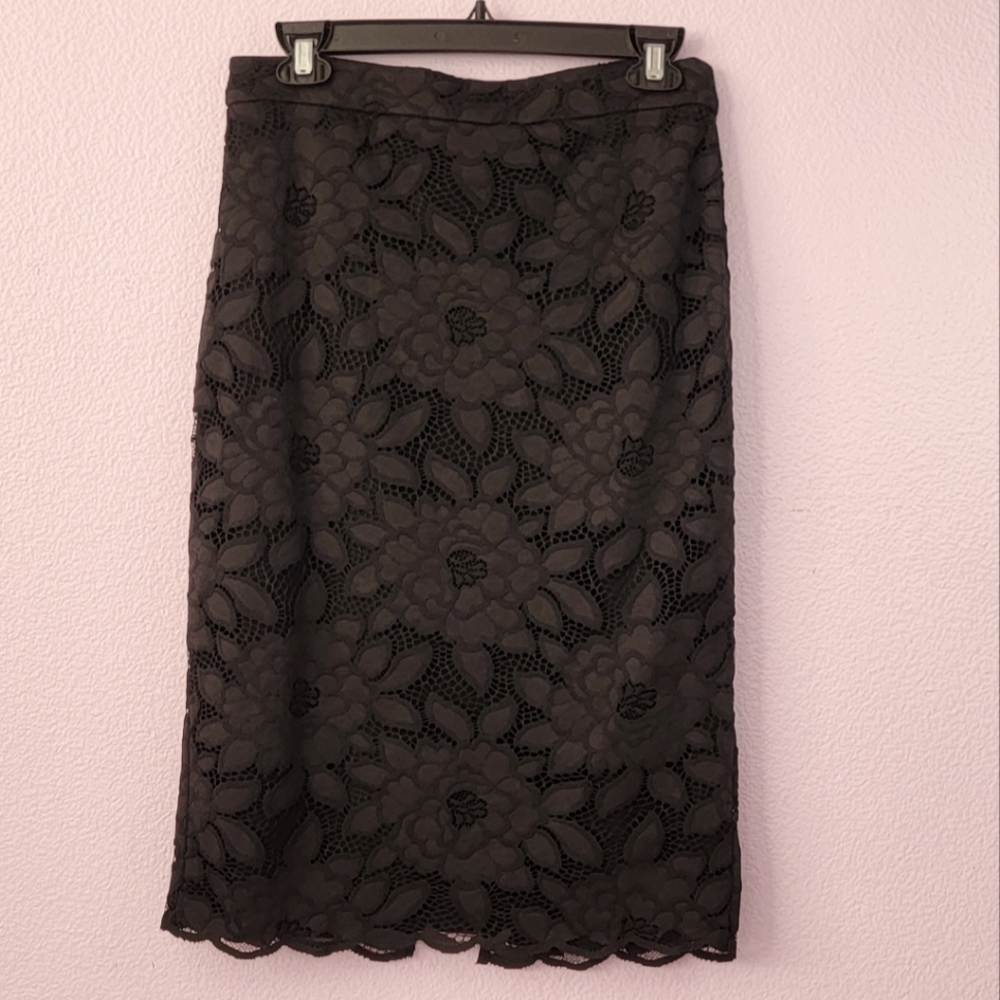 Bebe Black Lace  Skirt/  8.